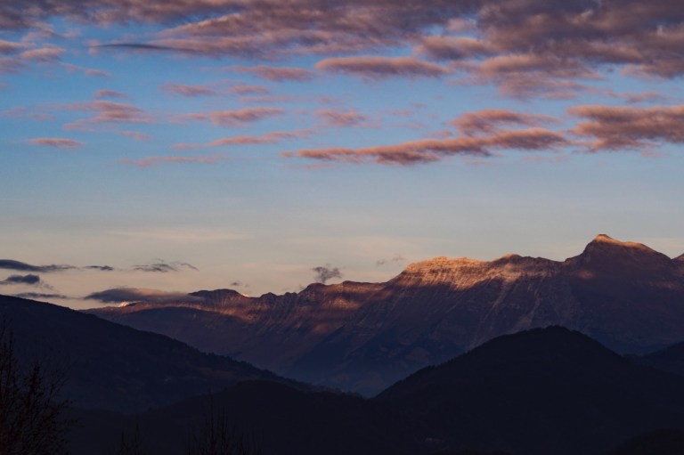 Tramonto sul Monte Nero